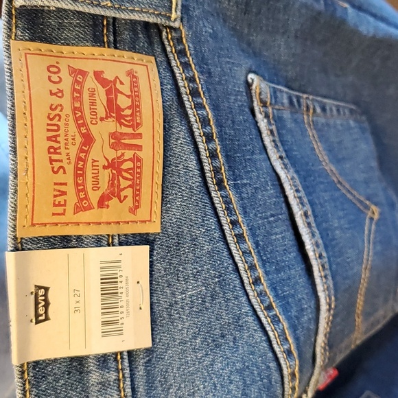 Levi's Men's Blue Jeans sz 31x27, Ribcage Straight Ankle,  Brand New w/ Tags - Picture 5 of 5